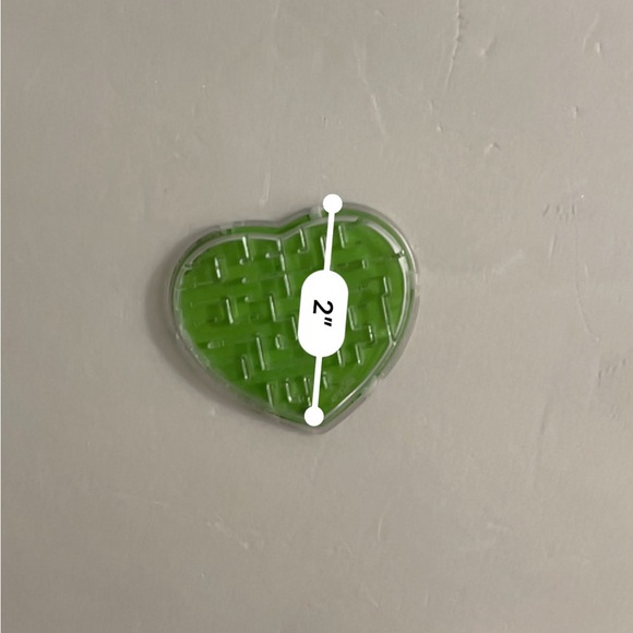 Small Vintage Green Heart Maze - Picture 4 of 5